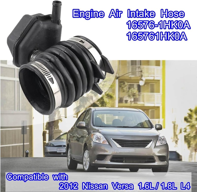 LDCRE Engine Air Intake Hose 16576-1HK0A 165761HK0A,Compatible with 2012 Nissan Versa 1.6L/1.8L L4 - Image 2